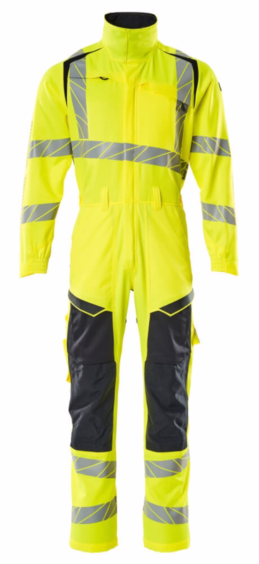 Kedeldragt Hi-vis 19519 gul/mørk marine, str. S