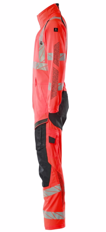 Kedeldragt Hi-vis 19519 rød/mørk marine, str. 2XL
