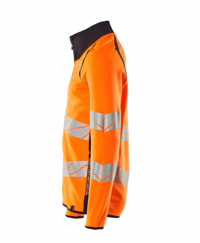 Sweatshirt 19184 Hi-vis orange/mørk marine, str. XL