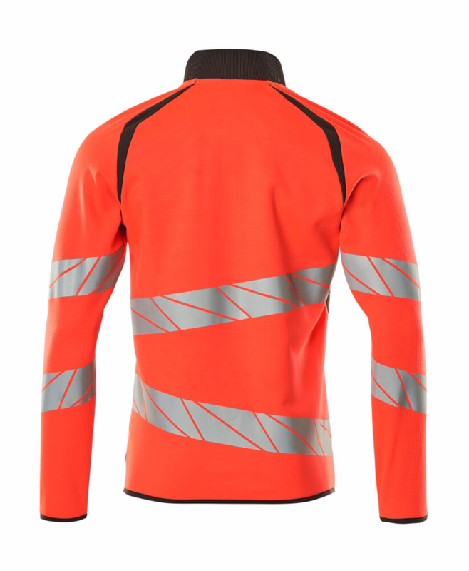 Sweatshirt 19184 Hi-vis rød/mørk antracit, str. XL