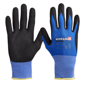 OS - Handske 34887 Blue touch+, pk á 12 par