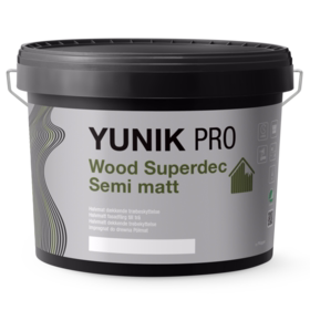 YUNIK PRO - Træbeskyttelse superdækkende semi mat, hvid, 9L