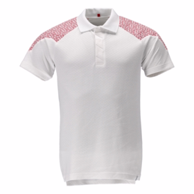 Mascot - Poloshirt Food&Care 20083 Hvid/signalrød