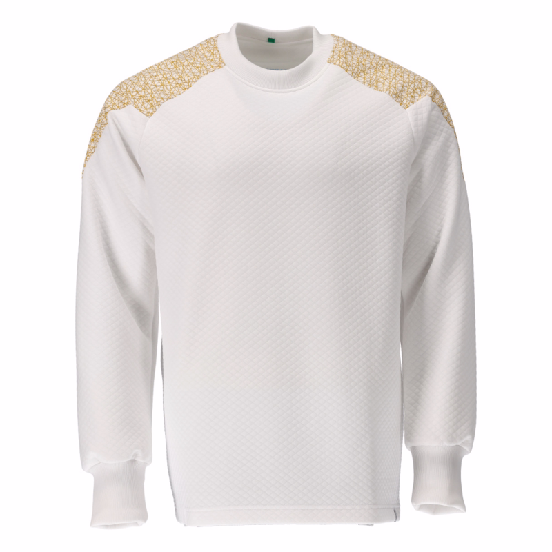Sweatshirt Food&Care 20084 Hvid/karrygul, str. XS