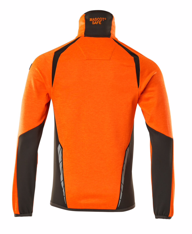 Fleecetrøje 19403 Hi-vis orange/mørk antracit, str. 2XL