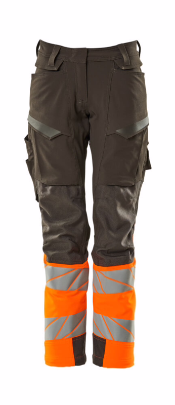 Arbejdsbuks Hi-vis Dame 19178 mørk antracit/orange, str. 76C