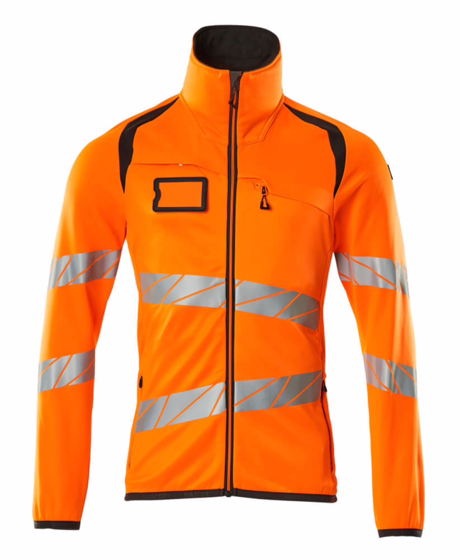 Fleecetrøje 19103 Hi-vis orange/mørk antracit, str. 2XL