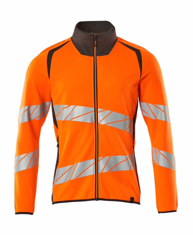 Sweatshirt 19184 Hi-vis orange/mørk antracit, str. S
