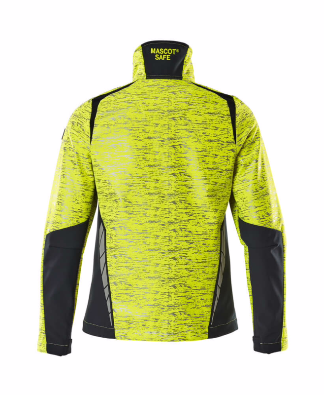 Softshell Dame 19212 Hi-vis gul/mørk marine, str. 2XL