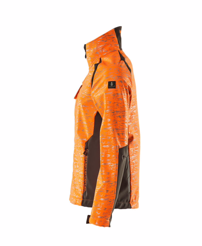 Softshell Dame 19212 Hi-vis orange/mørk antracit, str. S