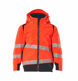 Mascot - Skaljakke Hi-viz børn 19901 rød/mørk marine