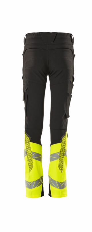 Arbejdsbuks Hi-vis børn 19979 sort/gul, str. 164