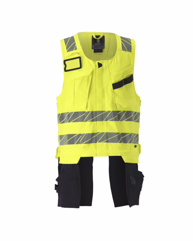 Værktøjsvest 19589 Hi-vis gul/mørk marine, str. L