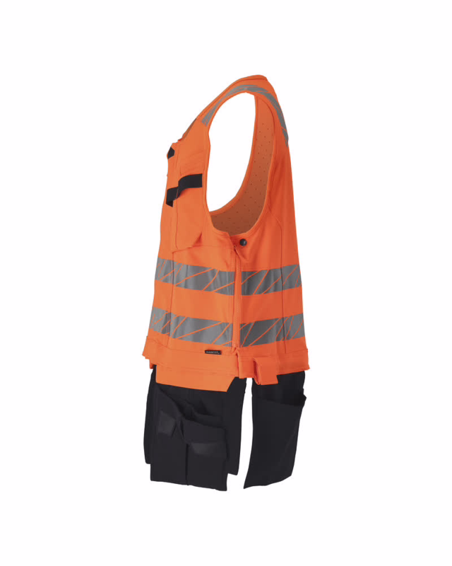 Værktøjsvest 19589 Hi-vis orange/mørk marine, str. L