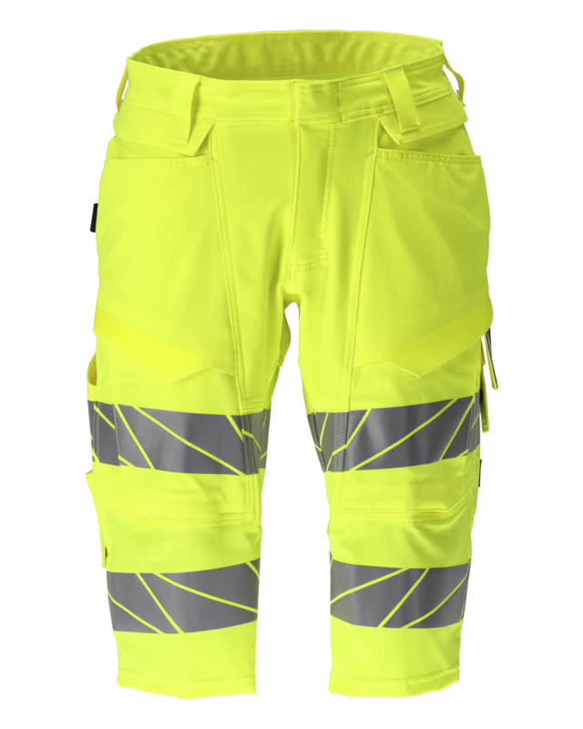 Arbejdsshorts Hi-vis 19249 lange Gul, str. 64