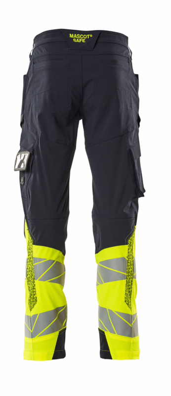 Servicebuks Hi-vis 19379 mørk marine/gul, str. 76C58