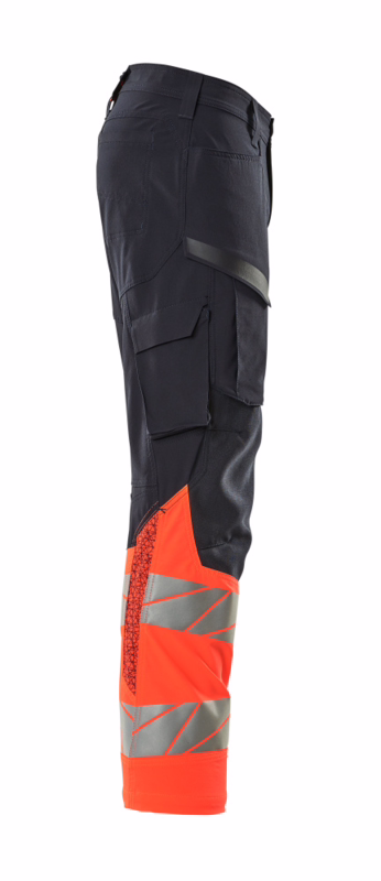 Servicebuks Hi-vis 19379 mørk marine/rød, str. 76C47