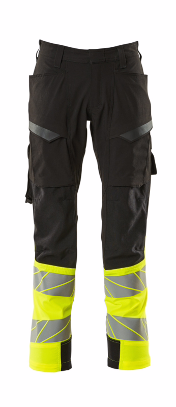 Servicebuks Hi-vis 19379 sort/gul, str. 76C56