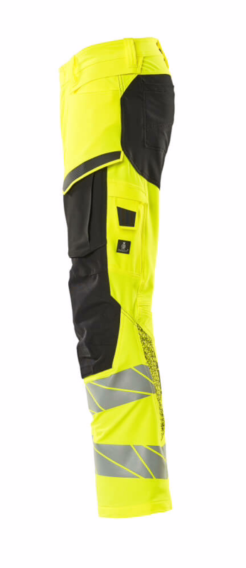 Arbejdsbuks Hi-vis 19479 gul/sort, str. 76C54
