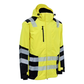 Elka-Rainwear - Regnjakke Recycled 186003R Hi-vis Gul/sort