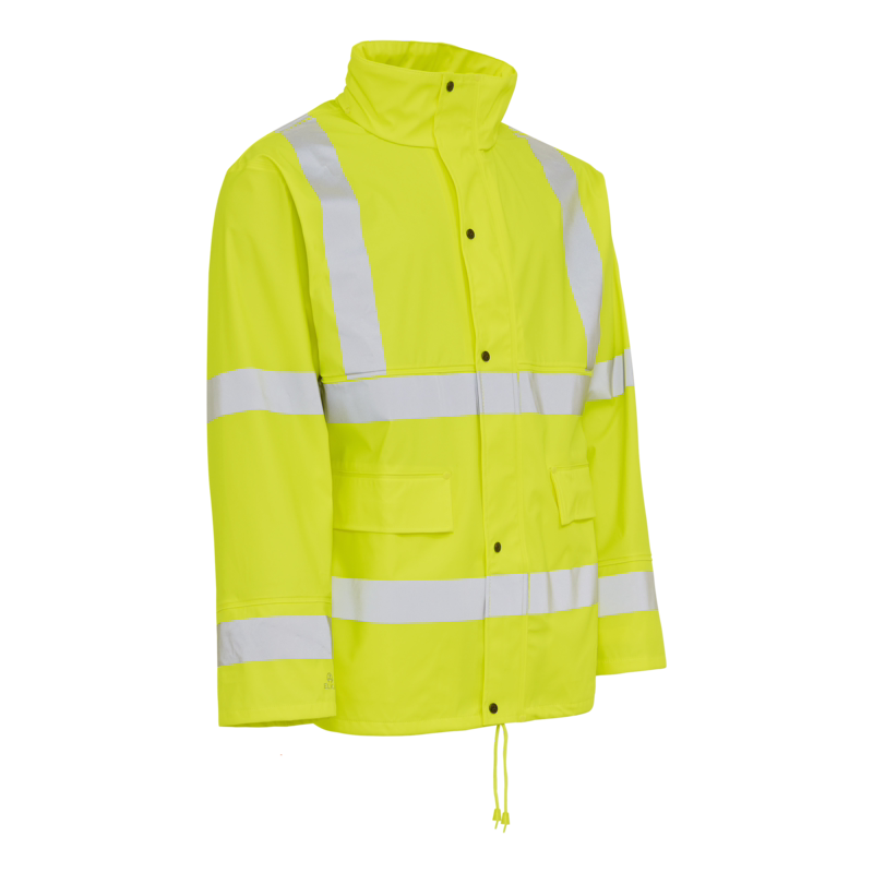 Regnjakke PU 026300R Hi-vis Gul str. M