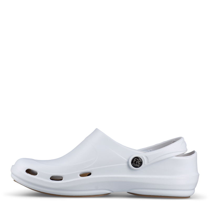 Clogs m/hælrem FitClog 1001 Hvid, str. 42