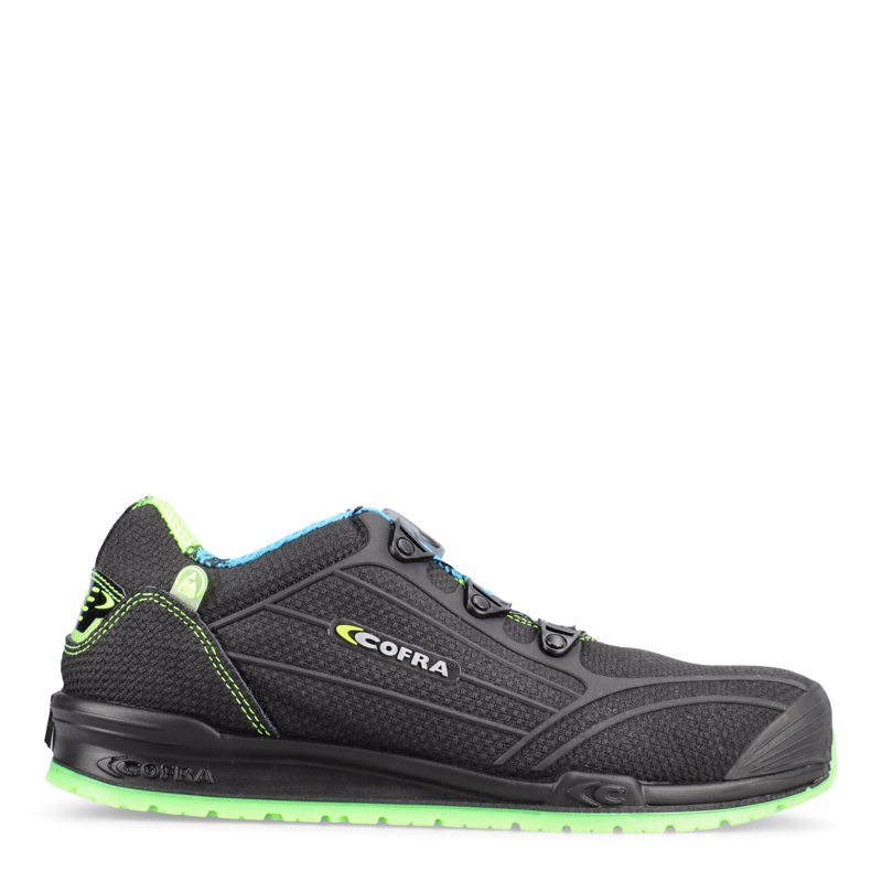 Sikkerhedssko 7800 Burst Sort/lime, str. 36