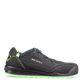 Cofra - Sikkerhedssko 7800 Burst Sort/lime
