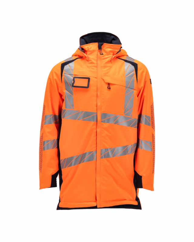 Parka jakke Hi-vis 19030 orange/mørk marine, str. 2XL