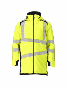 Mascot - Parka jakke Hi-viz 19030 gul/mørk marine