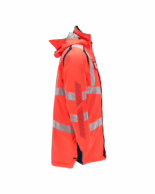 Mascot - Parka jakke Hi-viz 19030 rød/mørk marine