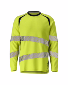 Mascot - T-shirt L/Æ Hi-vis 21381 Gul/sort
