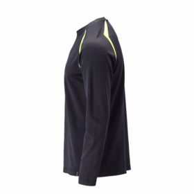 Mascot - T-shirt L/Æ Hi-vis 21581 Sort/gul