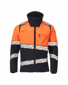 Mascot - Softshell jakke 25002 Mørk marine/Hi-vis orange