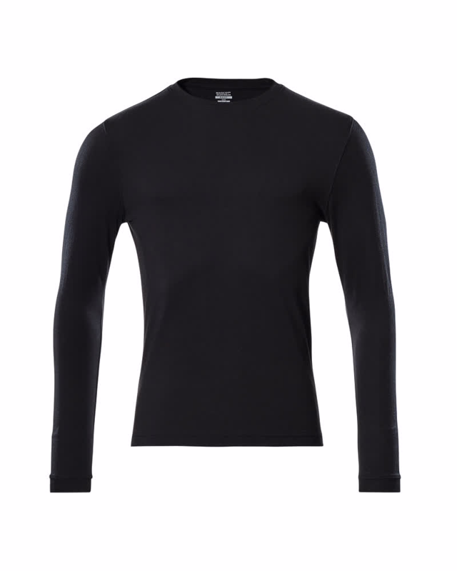 T-shirt L/Æ 18581 Dyb Sort, str. M