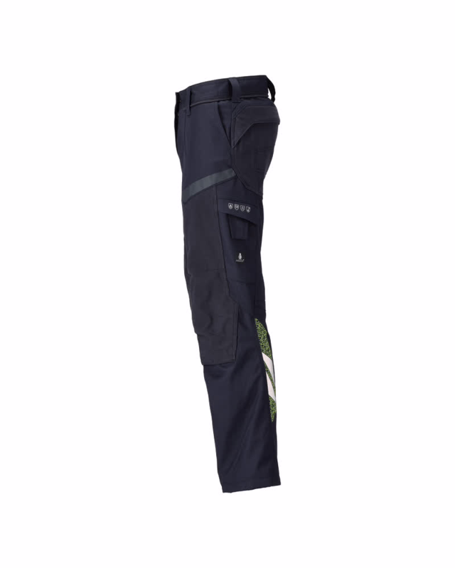 Arbejdsbuks Dame 21578 Marine/Hi-vis gul, str. 76C52