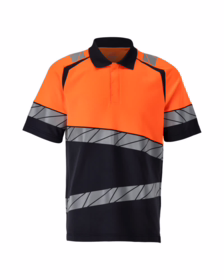 Mascot - Poloshirt 25083 Mørk marine/Hi-vis orange