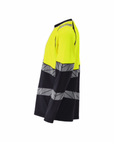 Mascot - T-shirt L/Æ 25081 Sort/Hi-vis gul