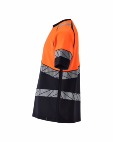 Mascot - T-shirt 25082 Mørk marine/Hi-vis orange
