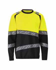 Mascot - Sweatshirt 25084 Sort/Hi-vis gul