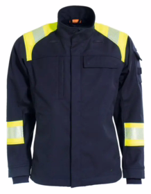 Tranemo - Softshelljakke Flamme 603295 Marineblå/Hi-vis Gul