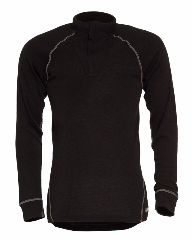 Poloshirt m/lyn Flamme 631990 Sort, str. 2XL