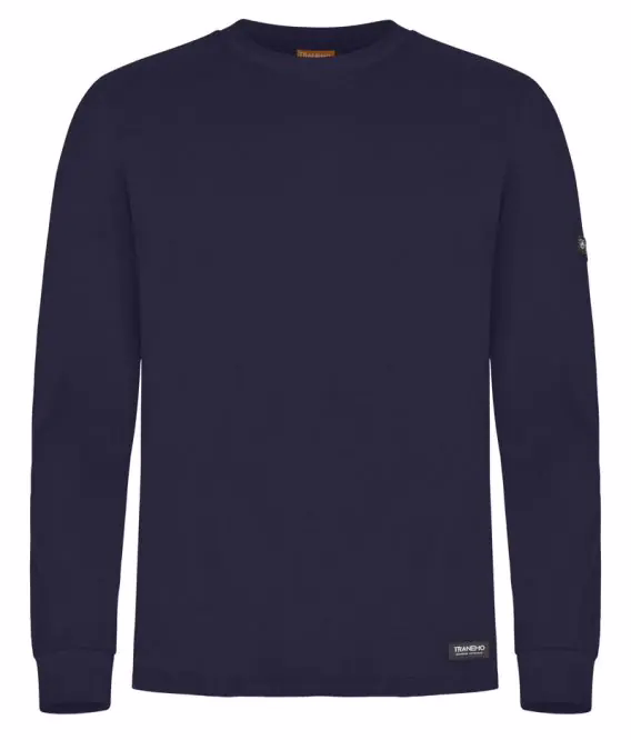 T-shirt L/Æ Flamme 594789 Sort, str. XS
