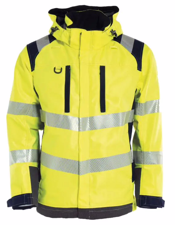 Skaljakke Flamme 513594 Hi-vis Gul/marineblå, str. 3XL