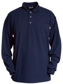 Tranemo - Poloshirt L/Æ Flamme 594589 Sort