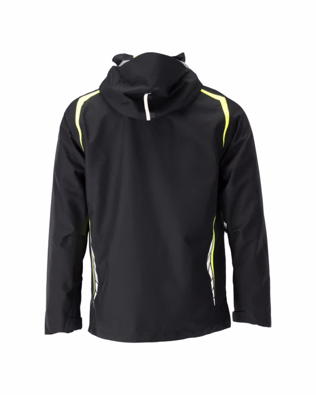 Skaljakke 23001 Sort/Hi-vis gul, str. 2XL