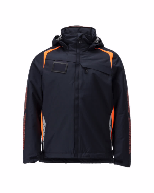 Vinterjakke 23035 Mørk marine/Hi-vis orange, str. XL