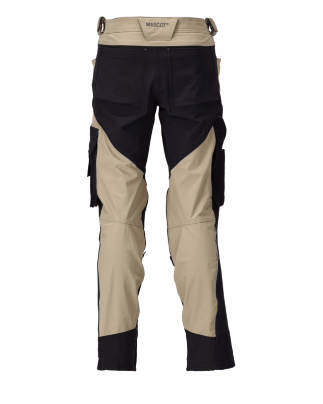 Arbejdsbuks 23179 Lys kaki/sort, str. 76C47