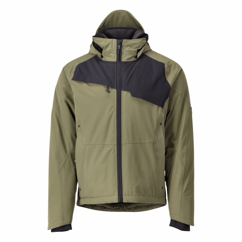 Vinterjakke 24035 Mosgrøn/sort, str. 2XL