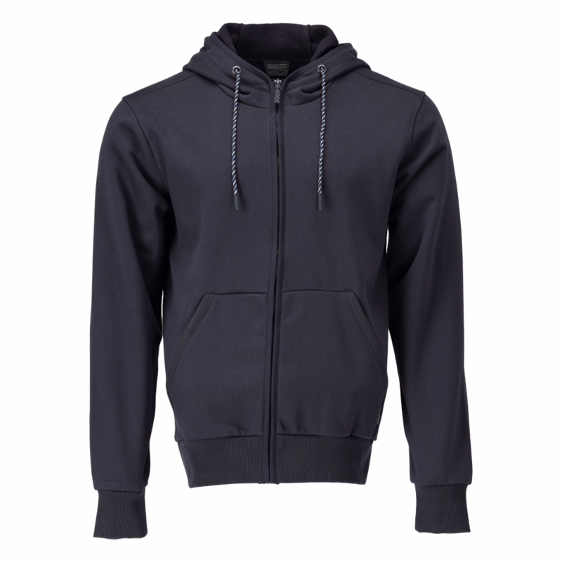 Hættetrøje m/lyn 22486 Mørk marine, str. S